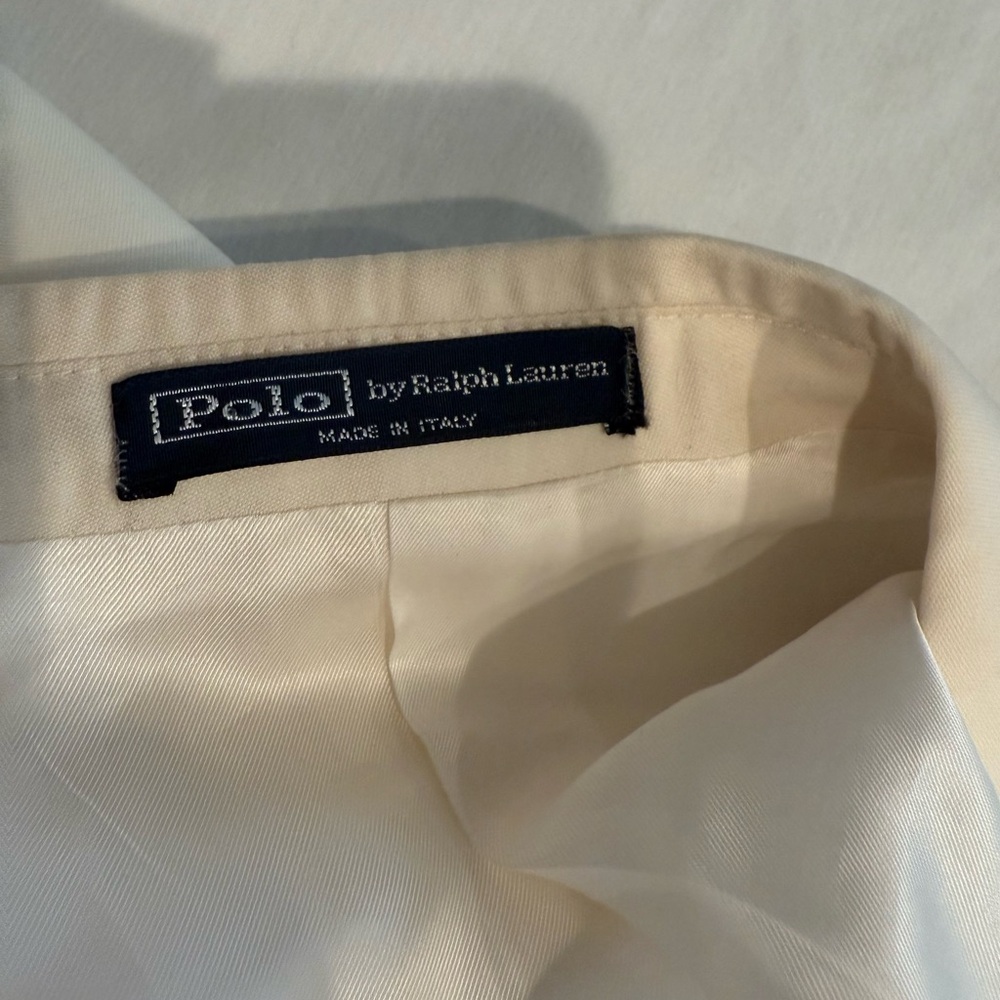 Ralph Lauren Cream Sport Coat with Notched Lapels - Picture 3 of 14